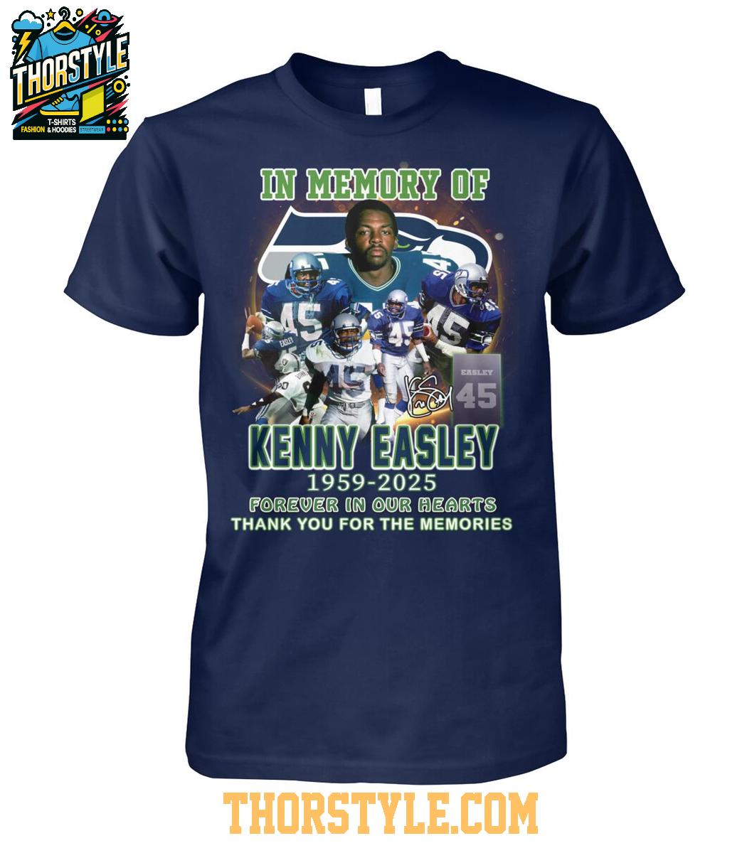 Seattle Seahawks In Memory Of Kenny Easley 1959-2025 Thank You T-Shirt Seattle Seahawks In Memory Of Kenny Easley 1959-2025 Thank You T-Shirt
