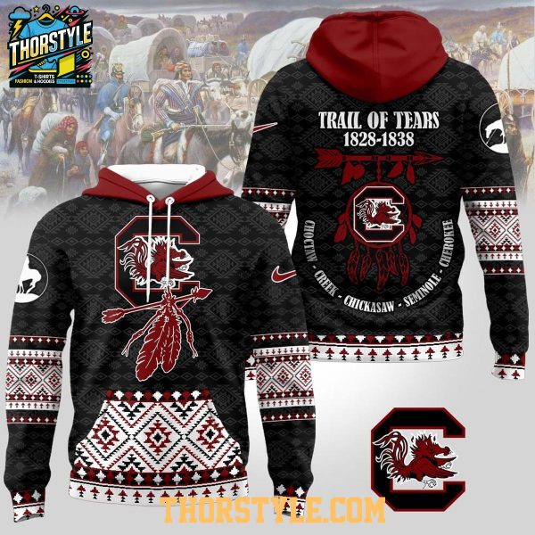 South Carolina Gamecocks Native American Trail Of Tears 2025 NCAA Hoodie