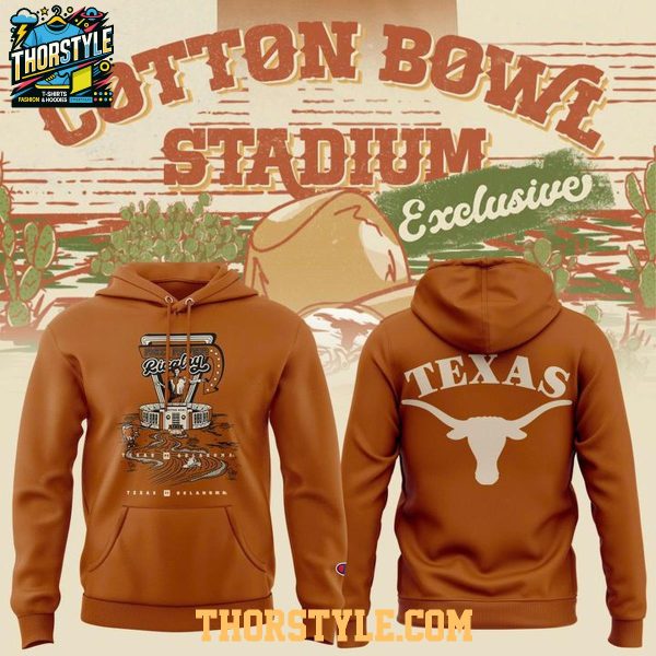 Texas Longhorns Cotton Bowl Stadium 2025 Red River Rivalry Hoodie T-Shirt
