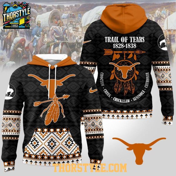 Texas Longhorns Native American Awareness Trail Of Tears NCAA Hoodie