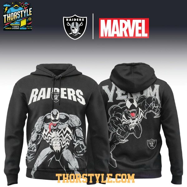 Las Vegas Raiders Venom 2025 Marvel x NFL Hoodie T-Shirt