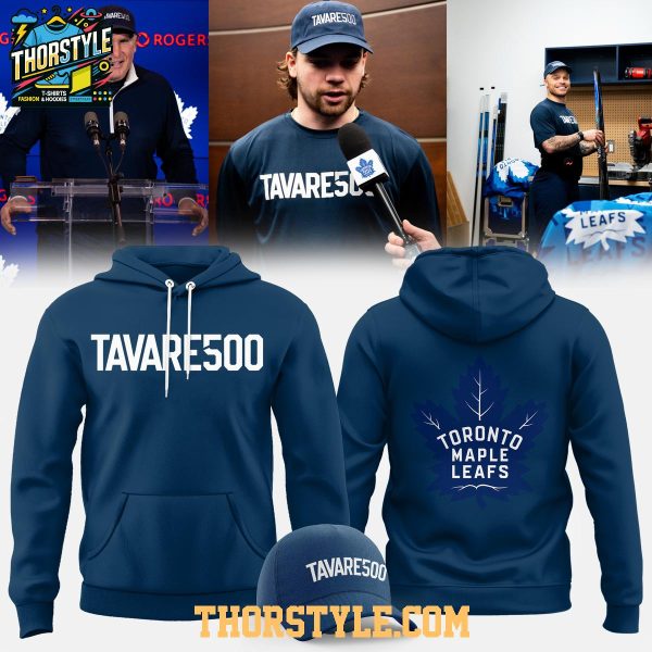 Toronto Maple Leafs John Tavares 500 Goals NHL Game 2025 Hoodie