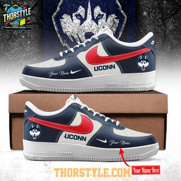 UConn Huskies 2025 City Edition Personalized Air Force 1 Shoes