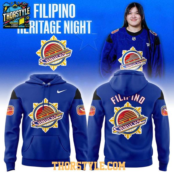 Vancouver Canucks Filipino Heritage Night Of Hockey 2025 Hoodie T-Shirt