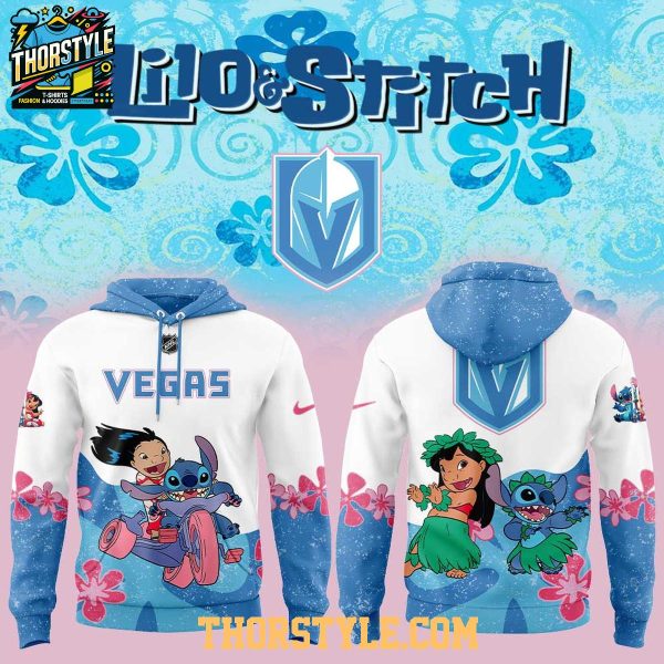 Vegas Golden Knights 2025 Lilo And Stitch NHL Forever Family Hoodie T-Shirt