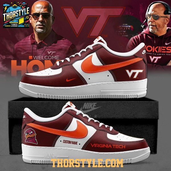 Virginia Tech Hokies Welcome To New Game 2025 Personalized Air Force 1 Shoes