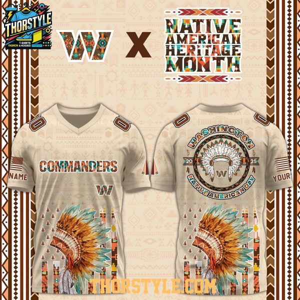 Washington Commanders Tulalip Tribes 2025 Native American Football Jersey