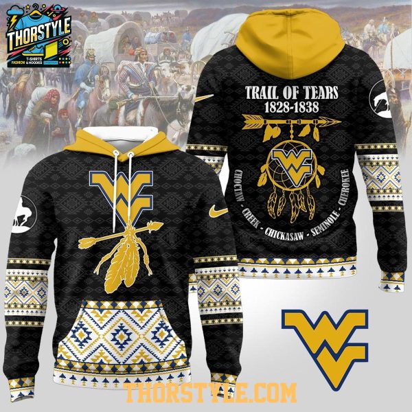 West Virginia Mountaineers Native American Trail Of Tears 2025 NCAA Hoodie