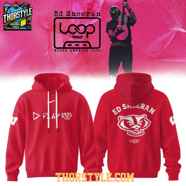 Wisconsin Badgers Ed Sheeran Loop Tour 2026 Hoodie T-Shirt