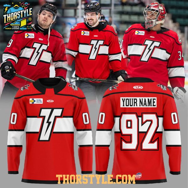 Adirondack Thunder 2025 A Thunder Roll Call Personalized Hockey Jersey