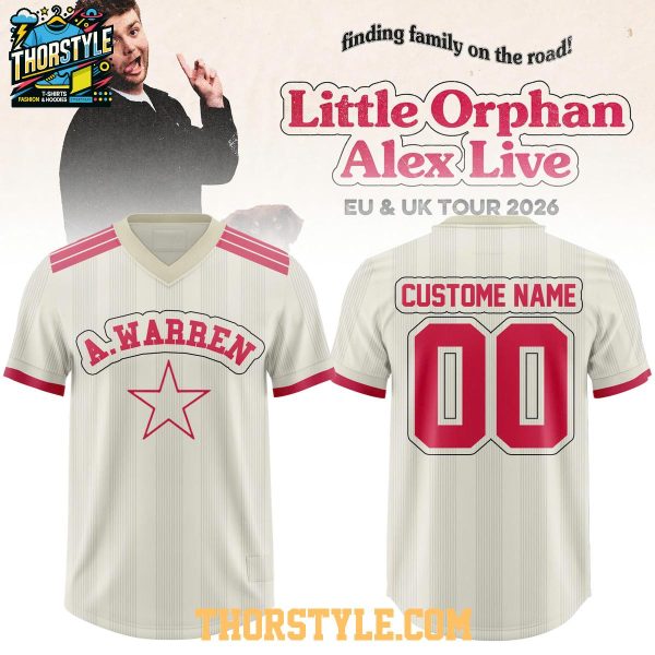 Alex Warren Little Orphan Alex Live 2026 Personalized Football Jersey