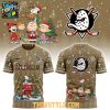 Anaheim Ducks Snoopy Holly Jolly Peanuts Christmas 2025 Hoodie Shirts