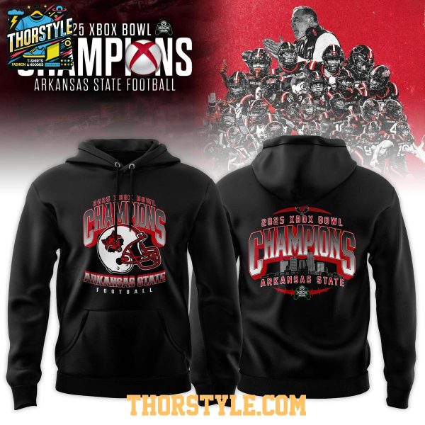 Arkansas State Red Wolves Xbox Bowl 2025 Champions Hoodie T-Shirt