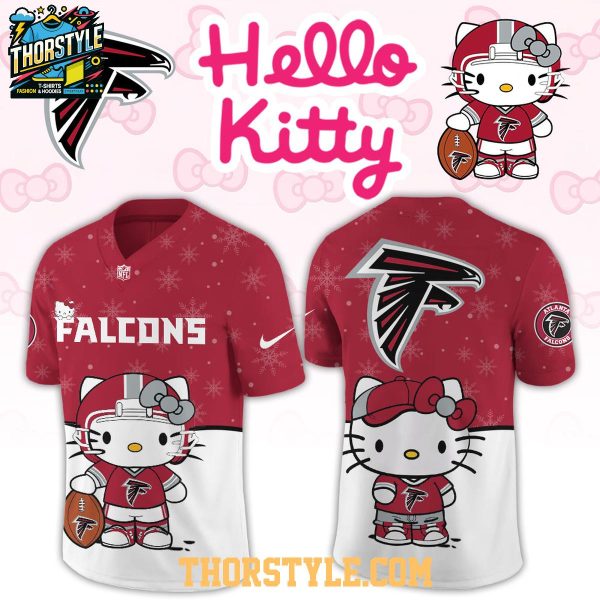 Atlanta Falcons Hello Kitty Christmas Gameday 2025 Personalized Football Jersey