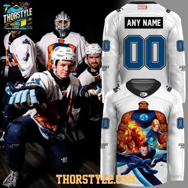 Atlanta Gladiators Fantansic F4 Marvel Heroes 2025 Personalized Hockey Jersey