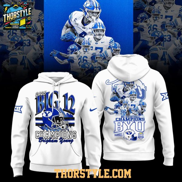BYU Cougars Big 12 Football Champions 2025 Hoodie T-Shirt