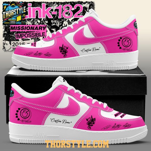 Blink-182 Missionary Impossible Tour 2026 Personalized Air Force 1 Shoes