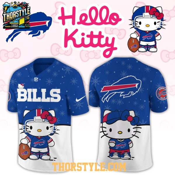 Buffalo Bills Hello Kitty Christmas Gameday 2025 Personalized Football Jersey