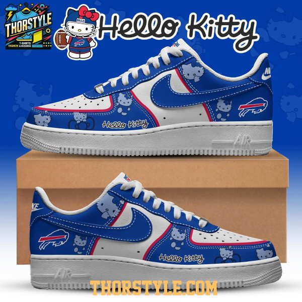 Buffalo Bills Hello Kitty NFL 2025 X-mas Personalized Air Force 1 Shoes