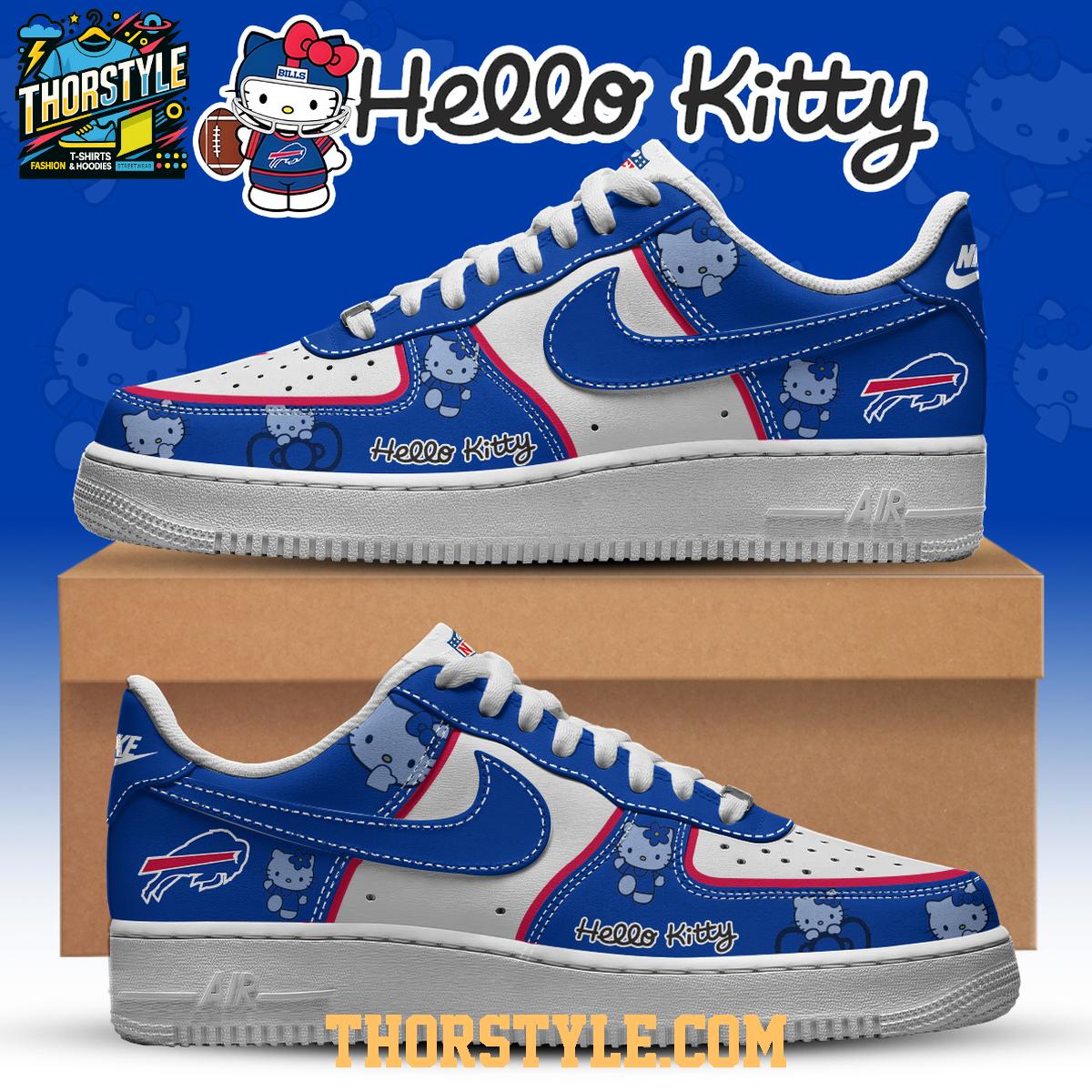 Buffalo Bills Hello Kitty NFL 2025 X-mas Personalized Air Force 1 Shoes Buffalo Bills Hello Kitty NFL 2025 X-mas Personalized Air Force 1 Shoes