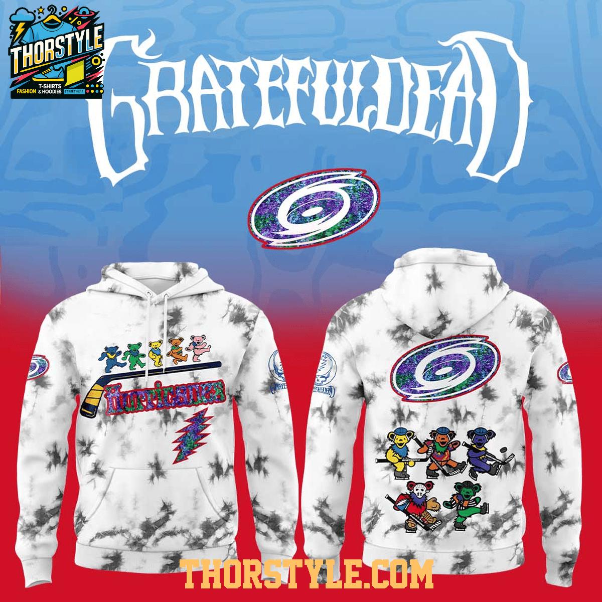 Carolina Hurricanes Grateful Dead 60 Years 2025 Christmas Hoodie T-Shirt Carolina Hurricanes Grateful Dead 60 Years 2025 Christmas Hoodie T-Shirt
