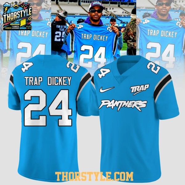 Carolina Panthers Trap Dickey New Face 2025 Personalized Football Jersey