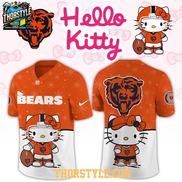 Chicago Bears Hello Kitty Christmas Gameday 2025 Personalized Football Jersey