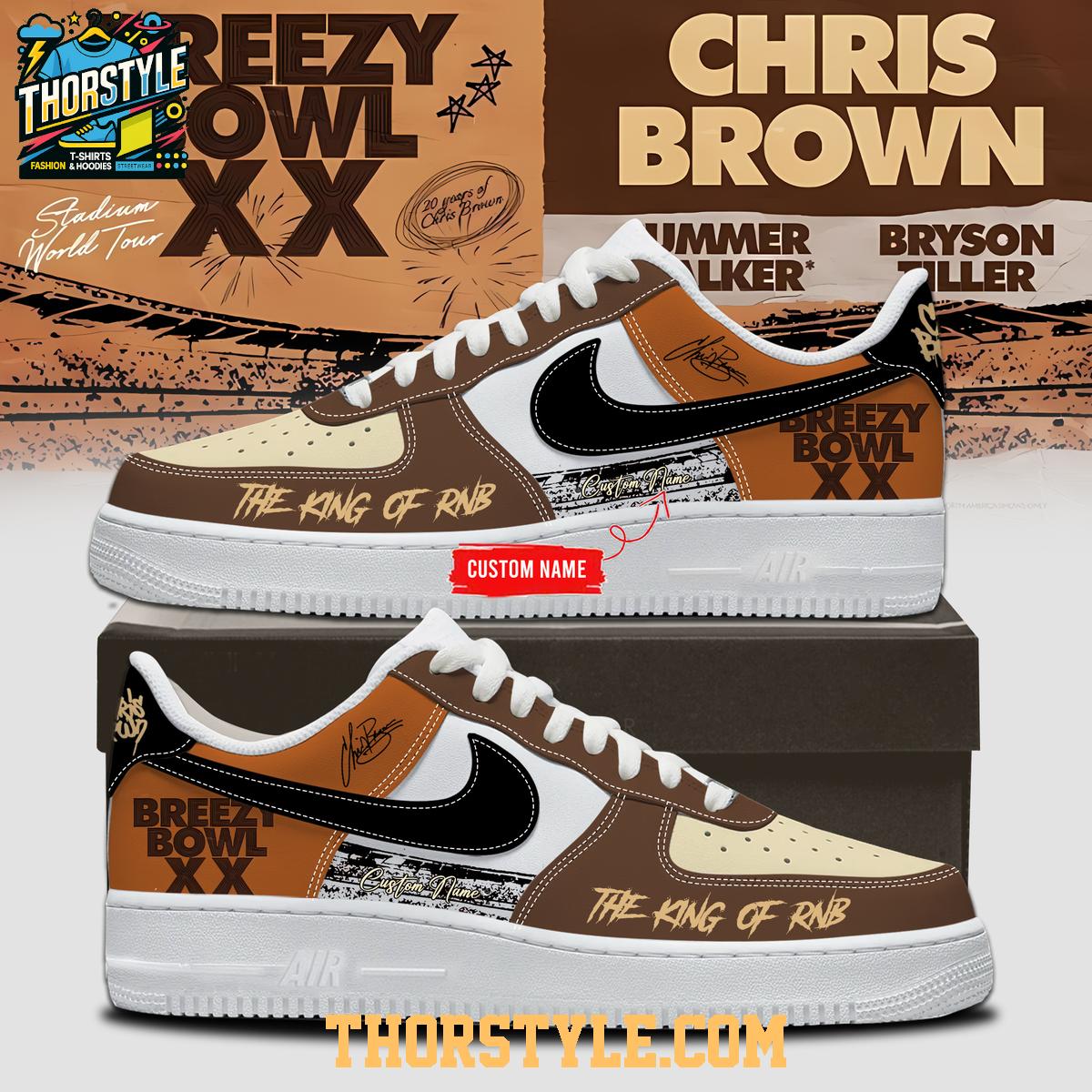 Chris Brown Breezy Bowl XX The Memories 2025 Personalized Air Force 1 Shoes Chris Brown Breezy Bowl XX The Memories 2025 Personalized Air Force 1 Shoes