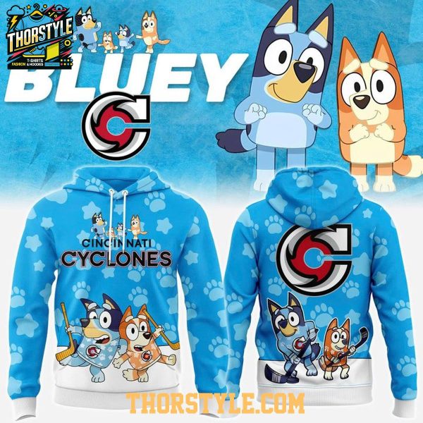 Cincinnati Cyclones Bluey And Bingo Day 2025-2026 Hockey Hoodie T-Shirt