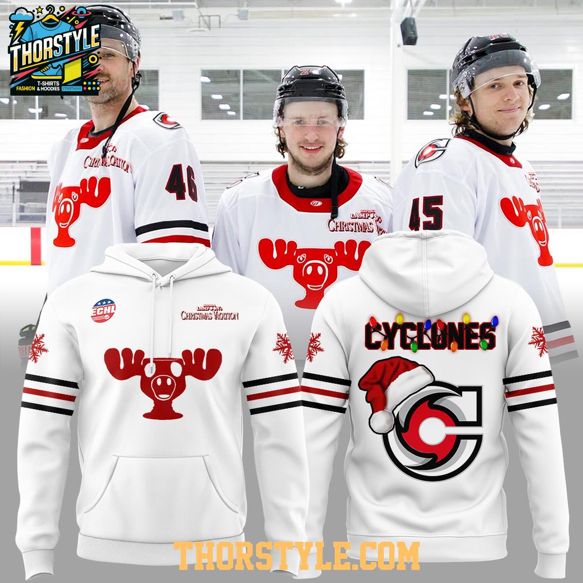 Cincinnati Cyclones Christmas Holiday Reindeer 2025 Hoodie T-Shirt Cincinnati Cyclones Christmas Holiday Reindeer 2025 Hoodie T-Shirt