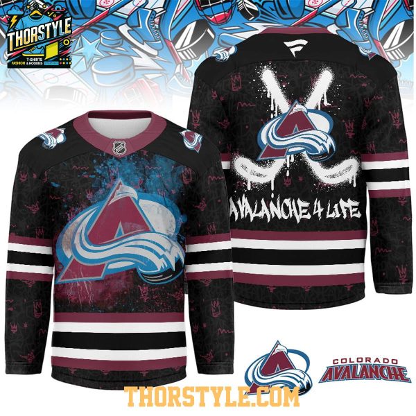 Colorado Avalanche Graffiti For Life 2025 Personalized Hockey Jersey
