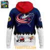 Columbus Blue Jackets Peanuts Night 2025 2026 Snoopy Hockey Hoodie T Shirt