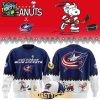 Columbus Blue Jackets Peanuts Night 2025 2026 Snoopy Hockey Hoodie T Shirt