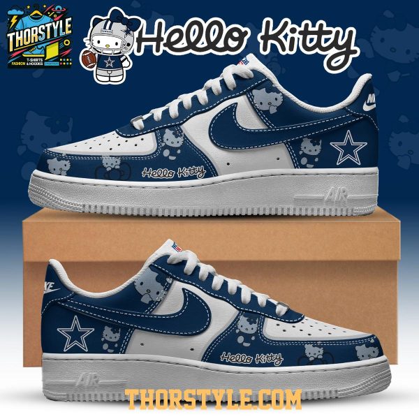Dallas Cowboys Hello Kitty NFL 2025 X-mas Personalized Air Force 1 Shoes
