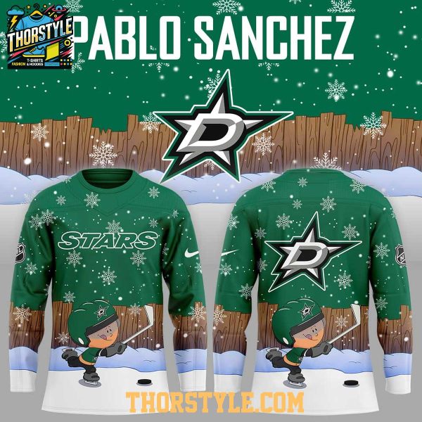 Dallas Stars Pablo Sanchez Backyard Baseball Personalized Hockey Jersey