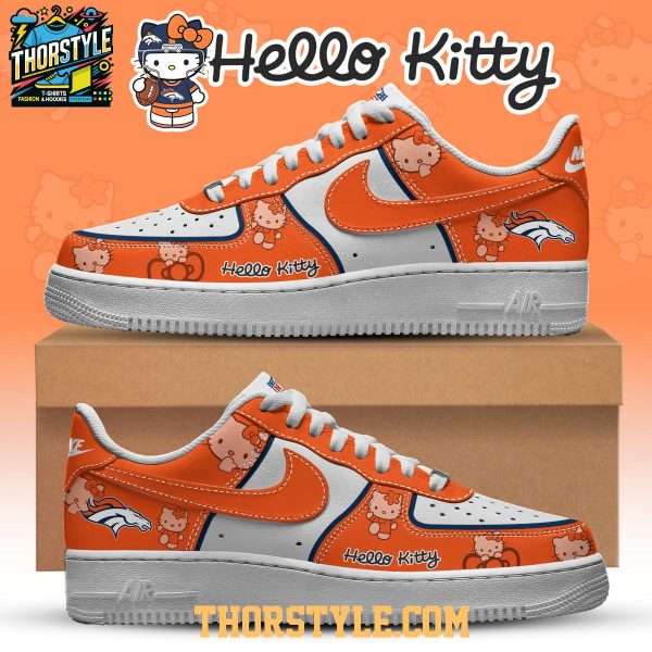Denver Broncos Hello Kitty NFL 2025 X-mas Personalized Air Force 1 Shoes