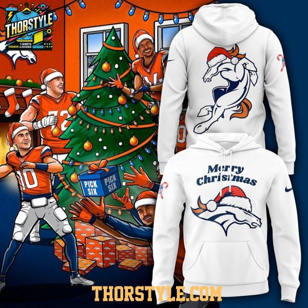 Denver Broncos Merry Christmas 2025 Tis The Season Hoodie T-Shirt
