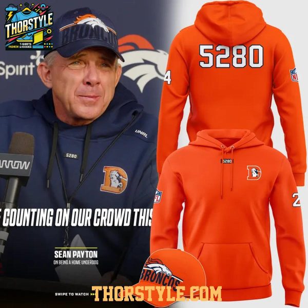 Denver Broncos The Mile High City 2025-2026 Season 5280 Hoodie T-Shirt