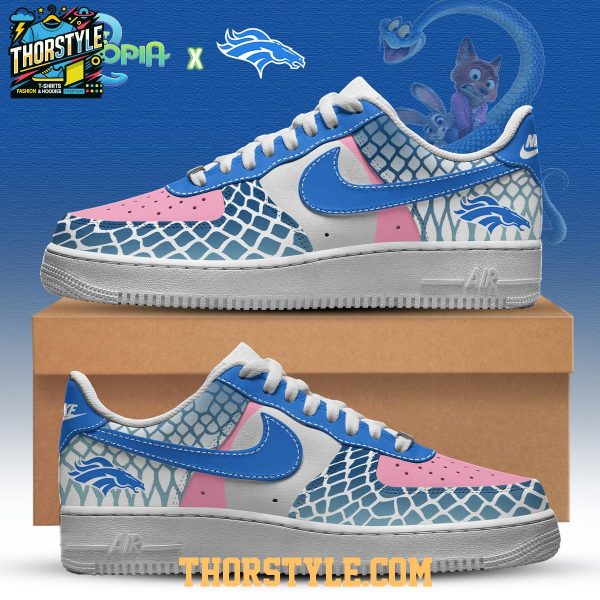 Denver Broncos Zootopia 2 Gary De’Snake 2025 Personalized Air Force 1 Shoes