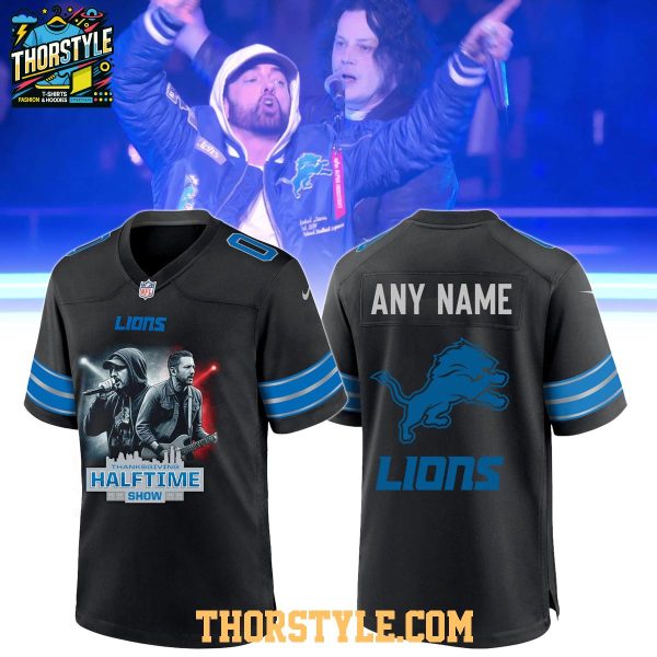 Detroit Lions 2025 Eminem Showtime NFL Legends Personalized Football Jersey