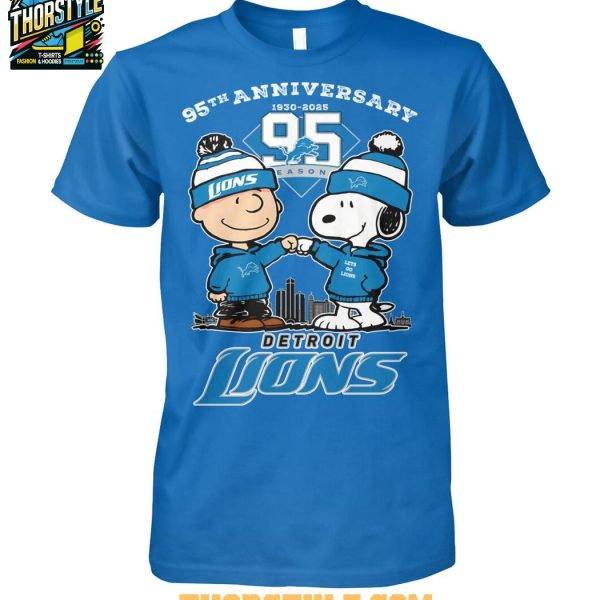 Detroit Lions 95th Anniversary 2025 One Pride T-Shirt