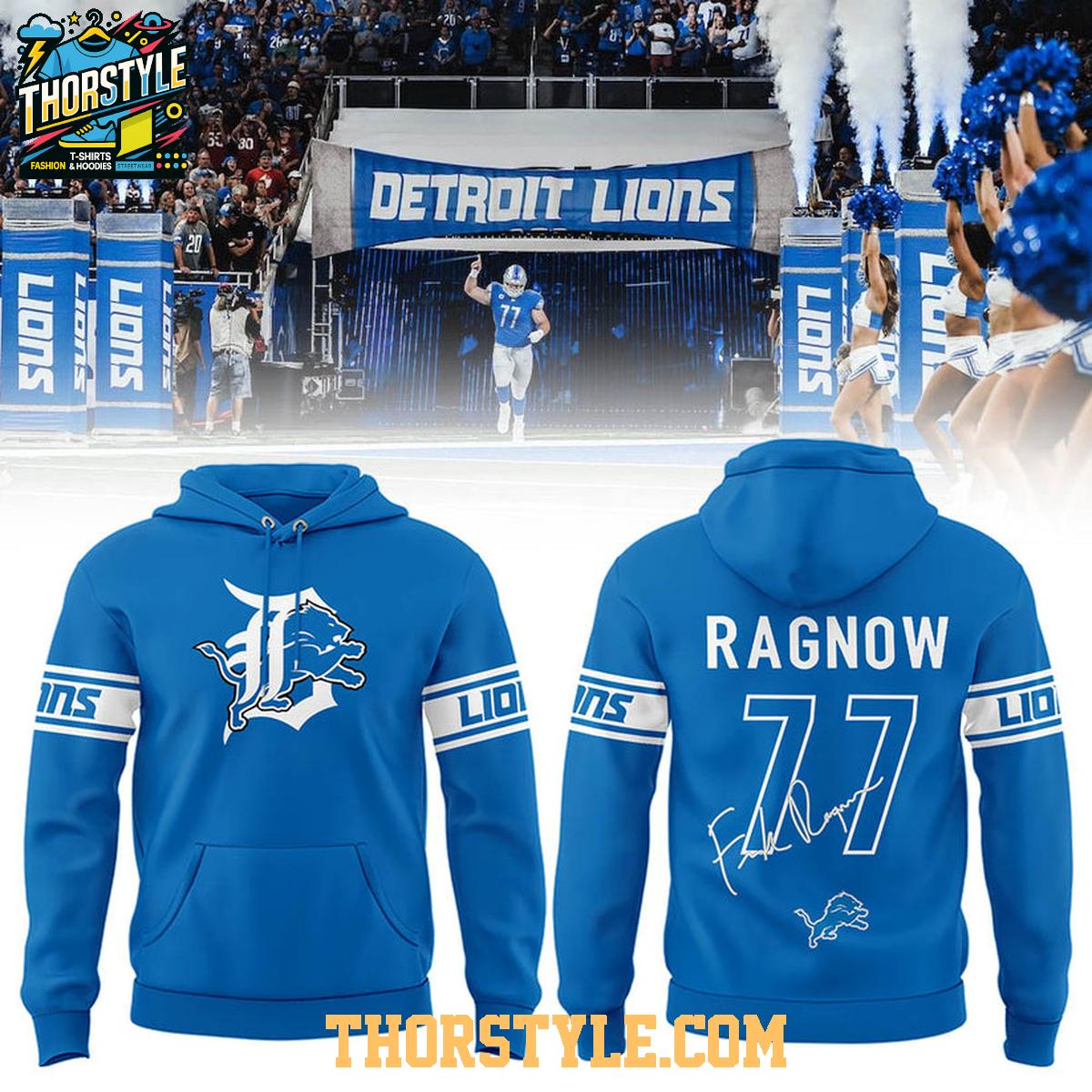 Detroit Lions Detroit Tigers Lions Frank Ragnow Is Back 2025 Hoodie T-Shirt Detroit Lions Detroit Tigers Lions Frank Ragnow Is Back 2025 Hoodie T-Shirt