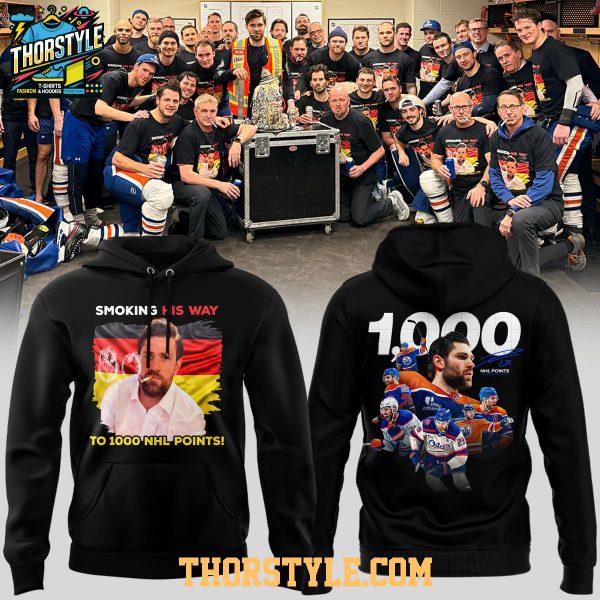 Edmonton Oilers Leon Draisaitl 1000 Career NHL Points 2025 Hoodie T-Shirt