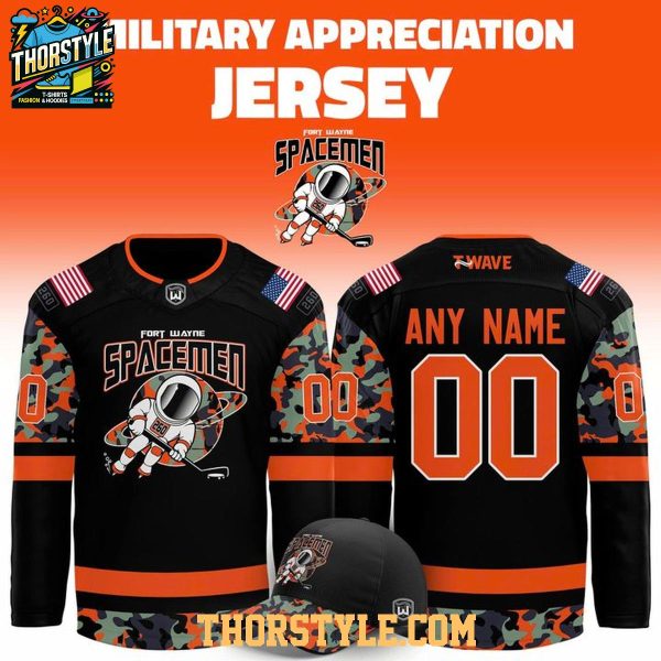 Fort Wayne Spacemen Military Appreciation Night 2025 Personalized Hockey Jersey