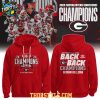 Georgia Bulldogs Football SEC Conference 2025  Champions Back2Back Hoodie