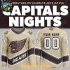 Hershey Bears Capitals Nights 2025 Screaming Bear Personalized Hockey Jersey
