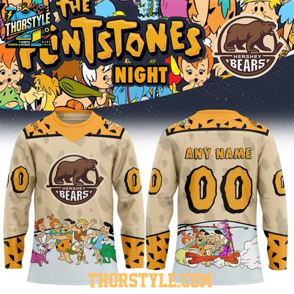Hershey Bears The Flintstone Night 2026 Personalized Hockey Jersey