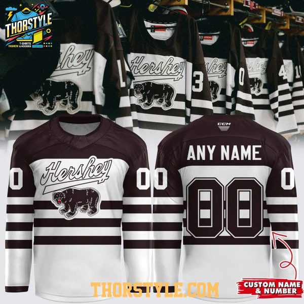 Hershey Bears Throwback 1938-2026 Personalized Hockey Jersey