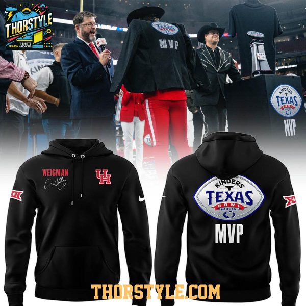 Houston Cougars Weigman MVP Texas Bowl Champions 2025 Hoodie T-Shirt