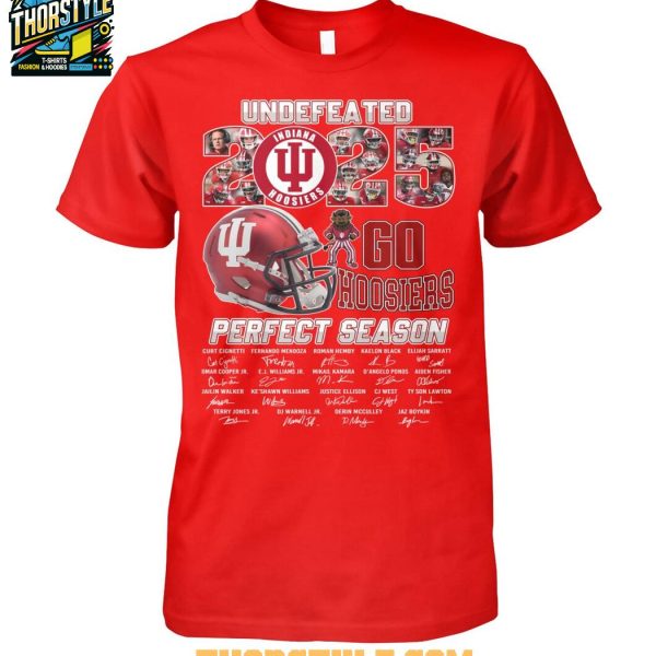 Indiana Hoosiers 2025-2026 Perfect Season Go Hoosiers T-Shirt